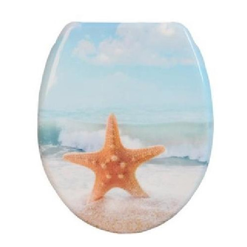 Starfish Print Toilet Seat